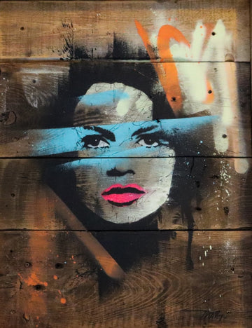 Bar Face málað af Árni Thor, verkið er Street art